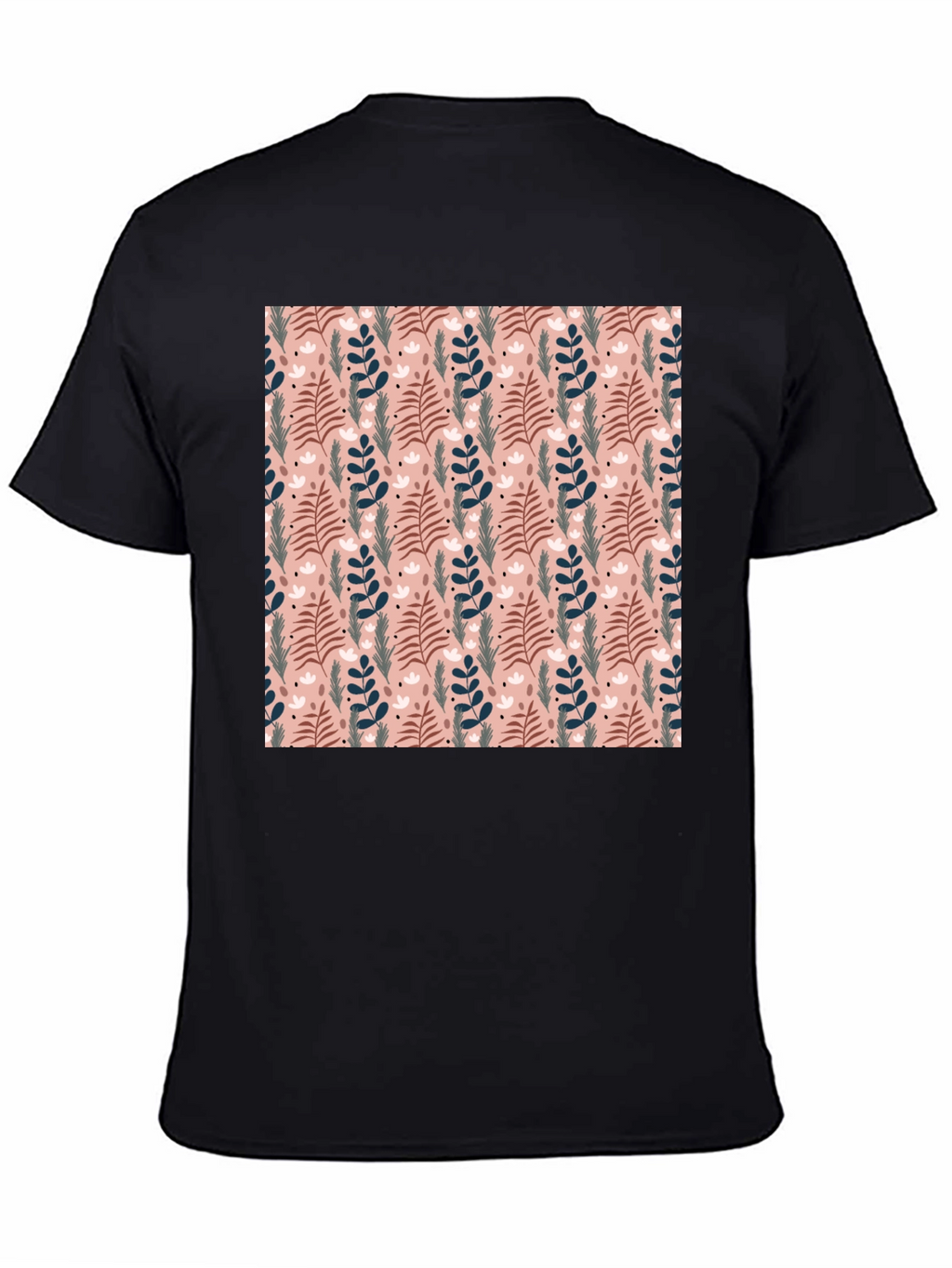 Floral Pattern Crew Neck T-Shirt