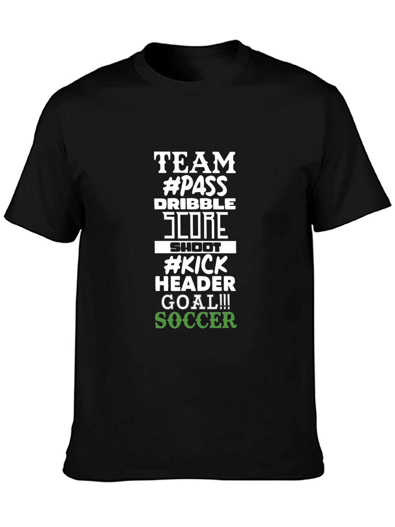 Soccer Team Tee - Pass Score Goal!