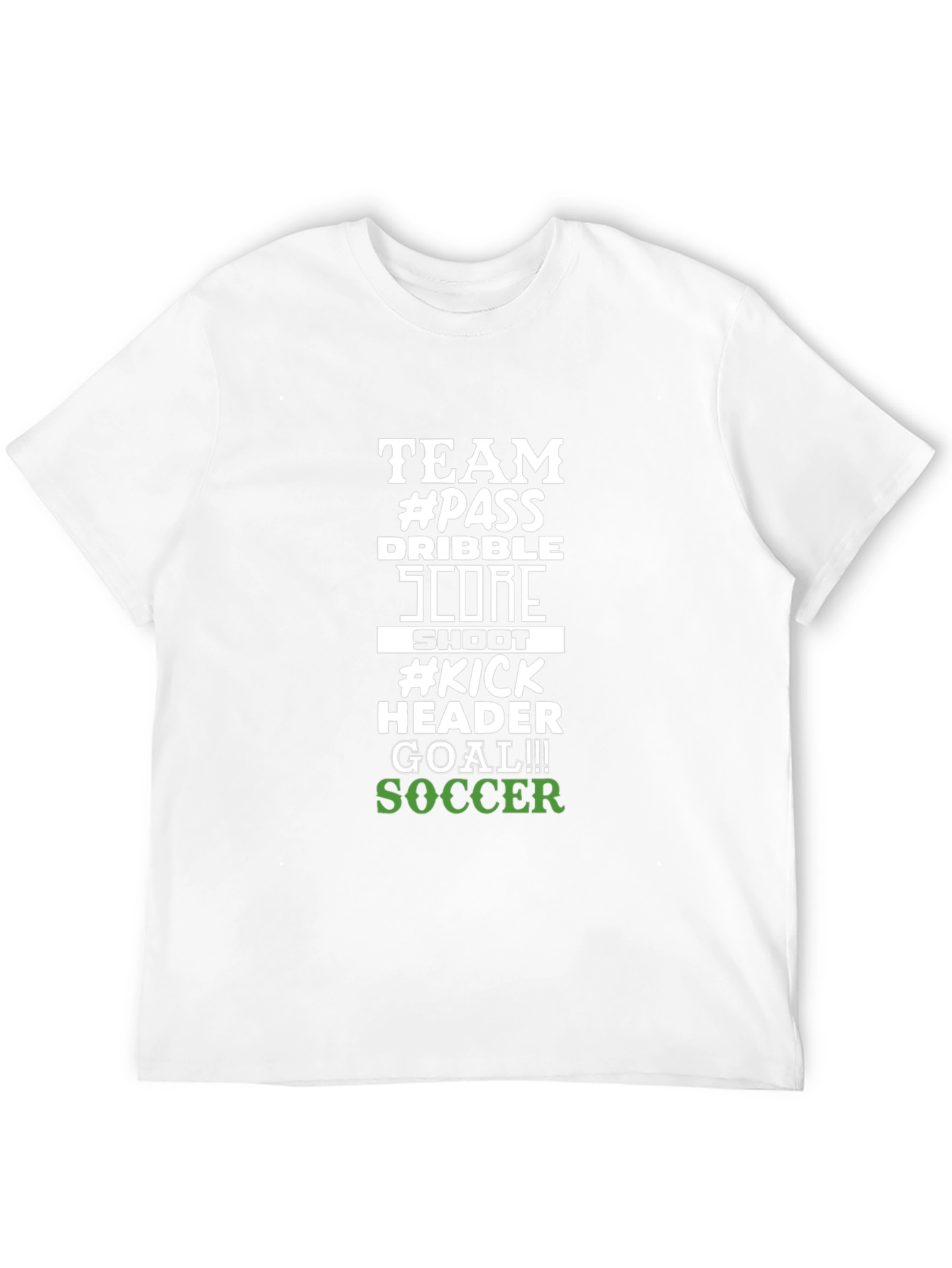 Soccer Team Tee - Pass Score Goal!
