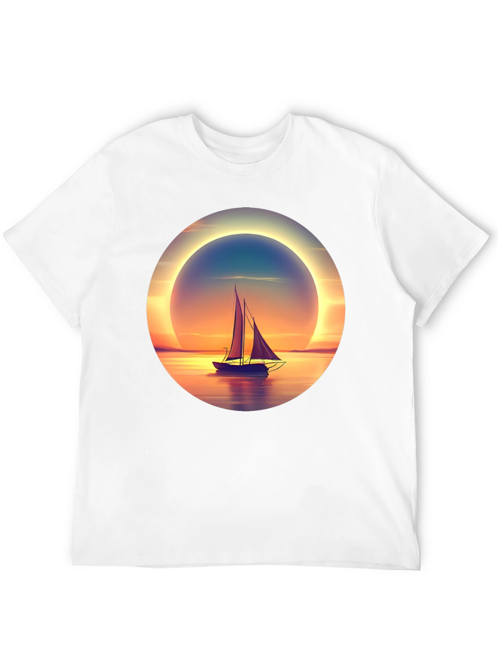 Sunset Sailboat Graphic Tee
