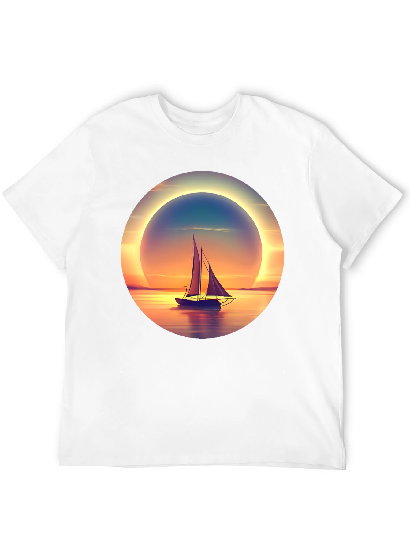 Sunset Sailboat Graphic Tee