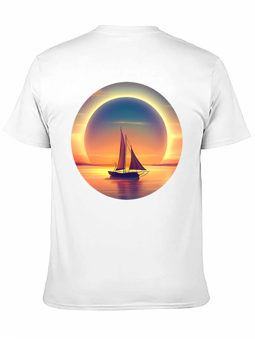 Sunset Sailboat Graphic Tee