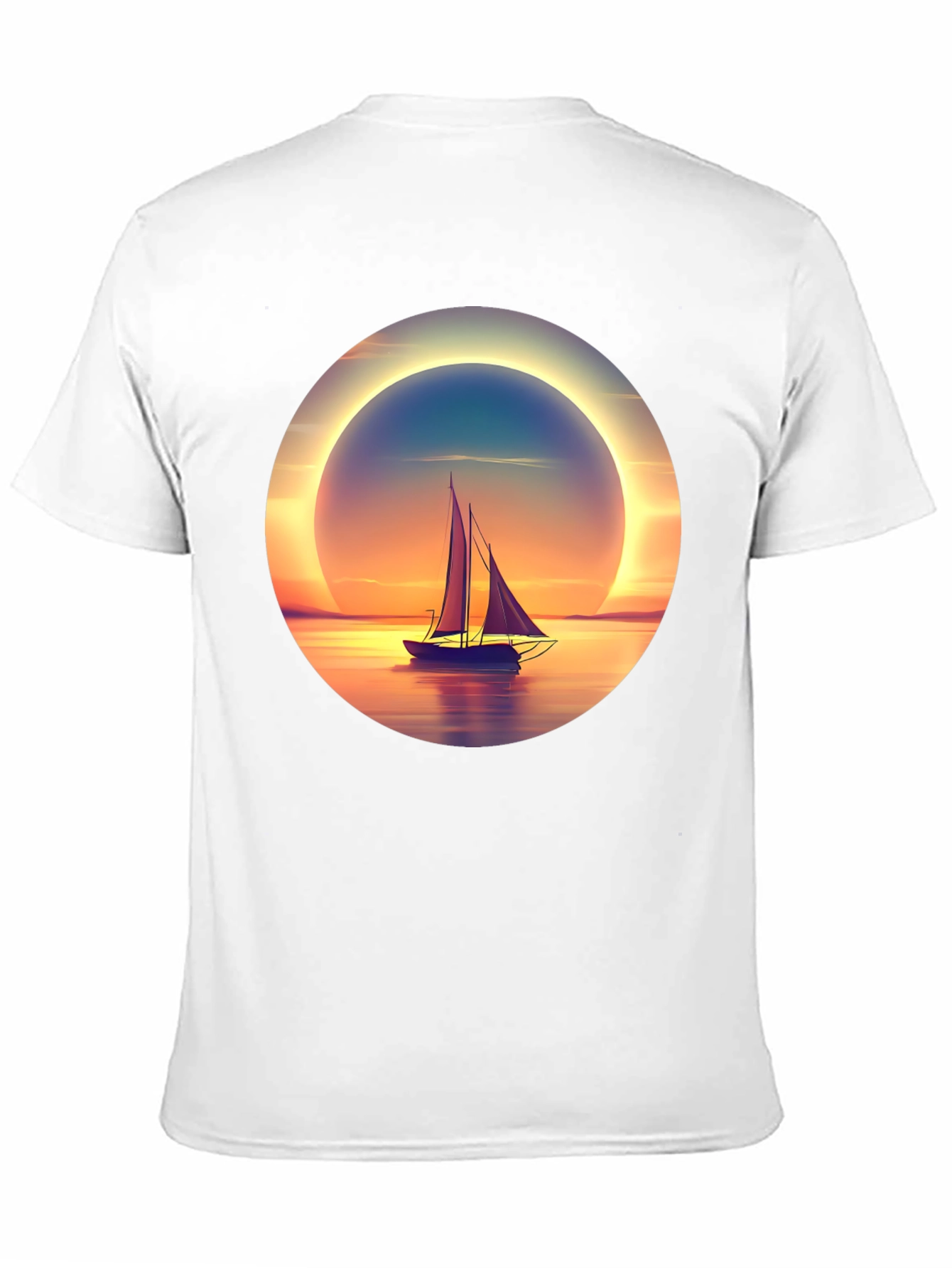 Sunset Sailboat Graphic Tee
