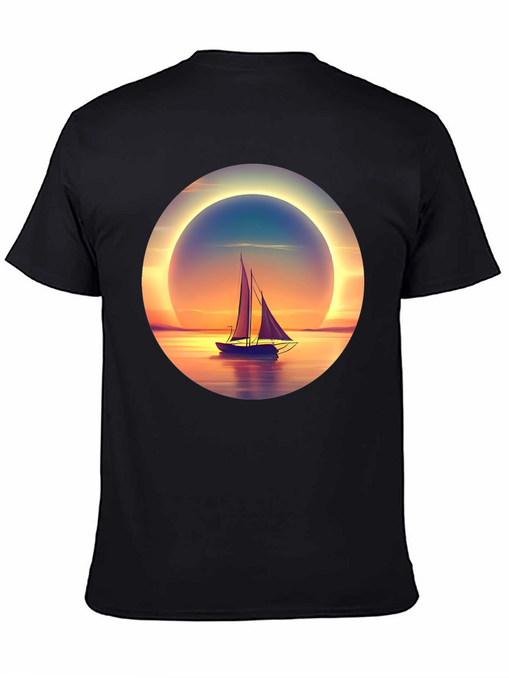 Sunset Sailboat Graphic Tee