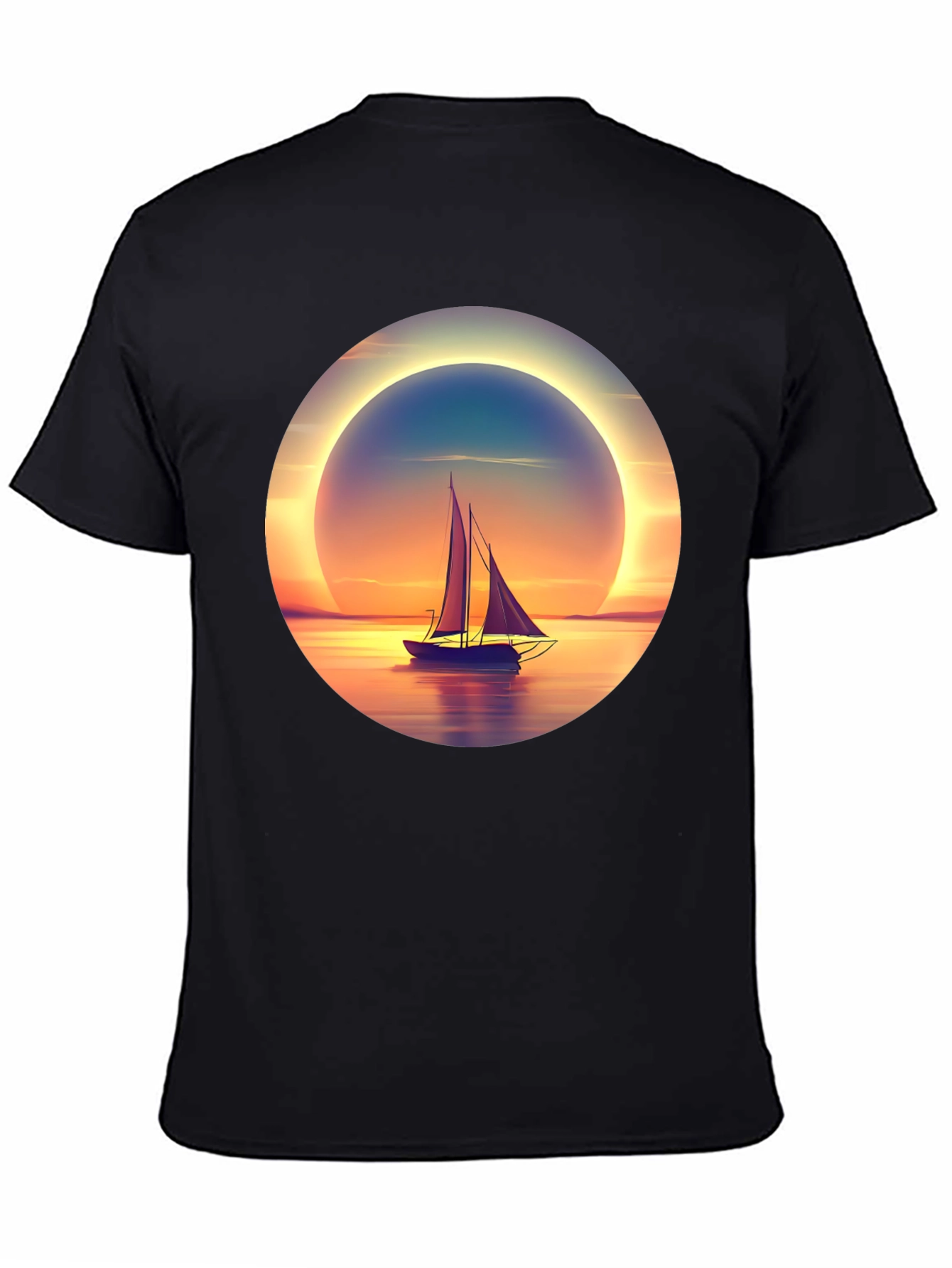Sunset Sailboat Graphic Tee