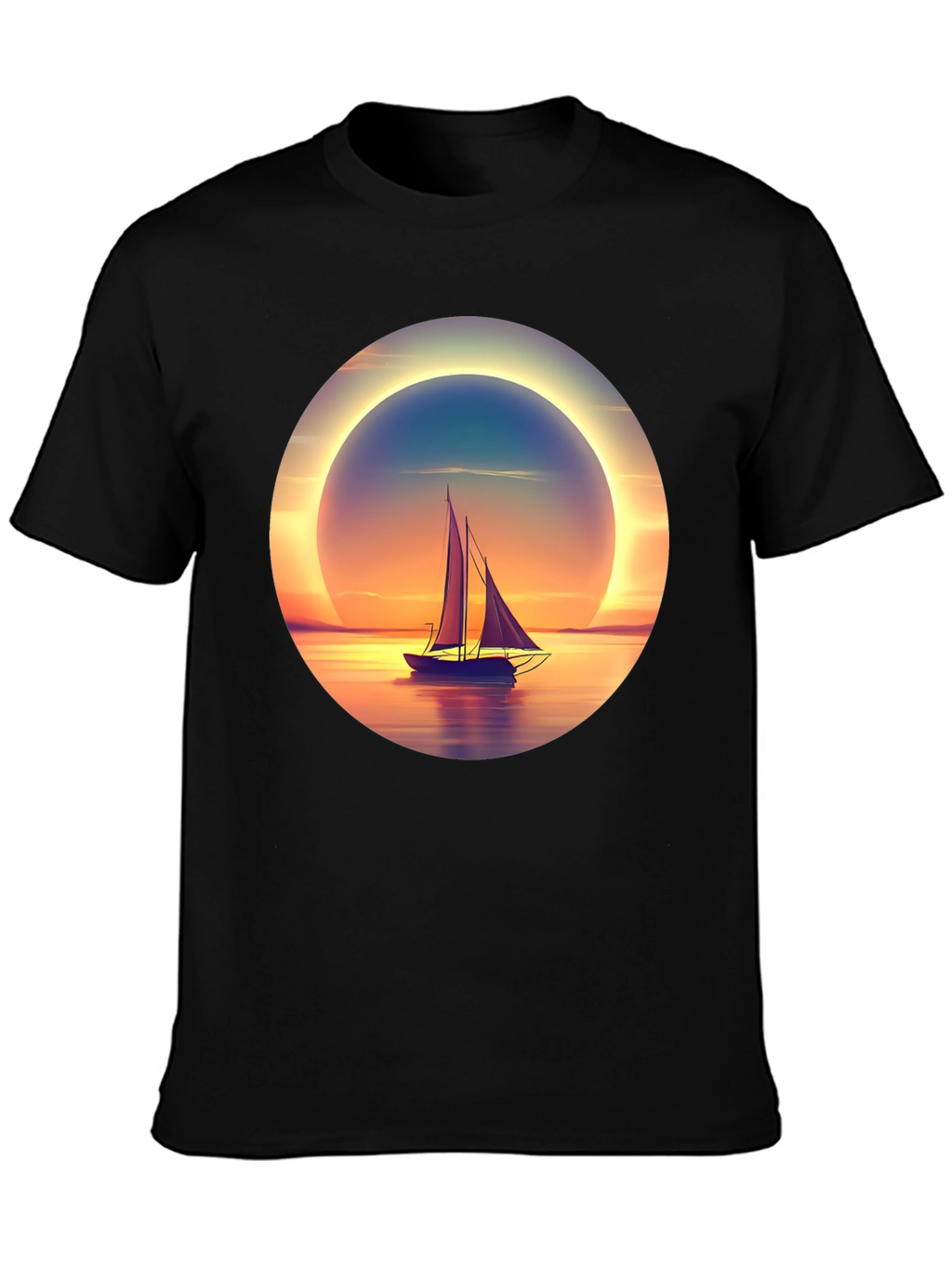 Sunset Sailboat Graphic Tee
