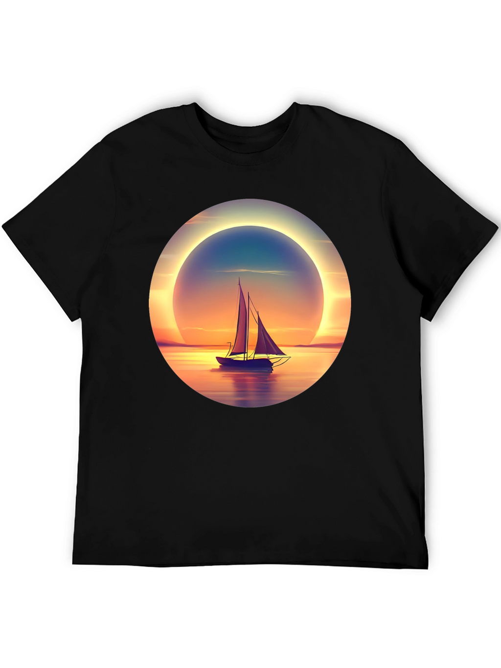 Sunset Sailboat Graphic Tee