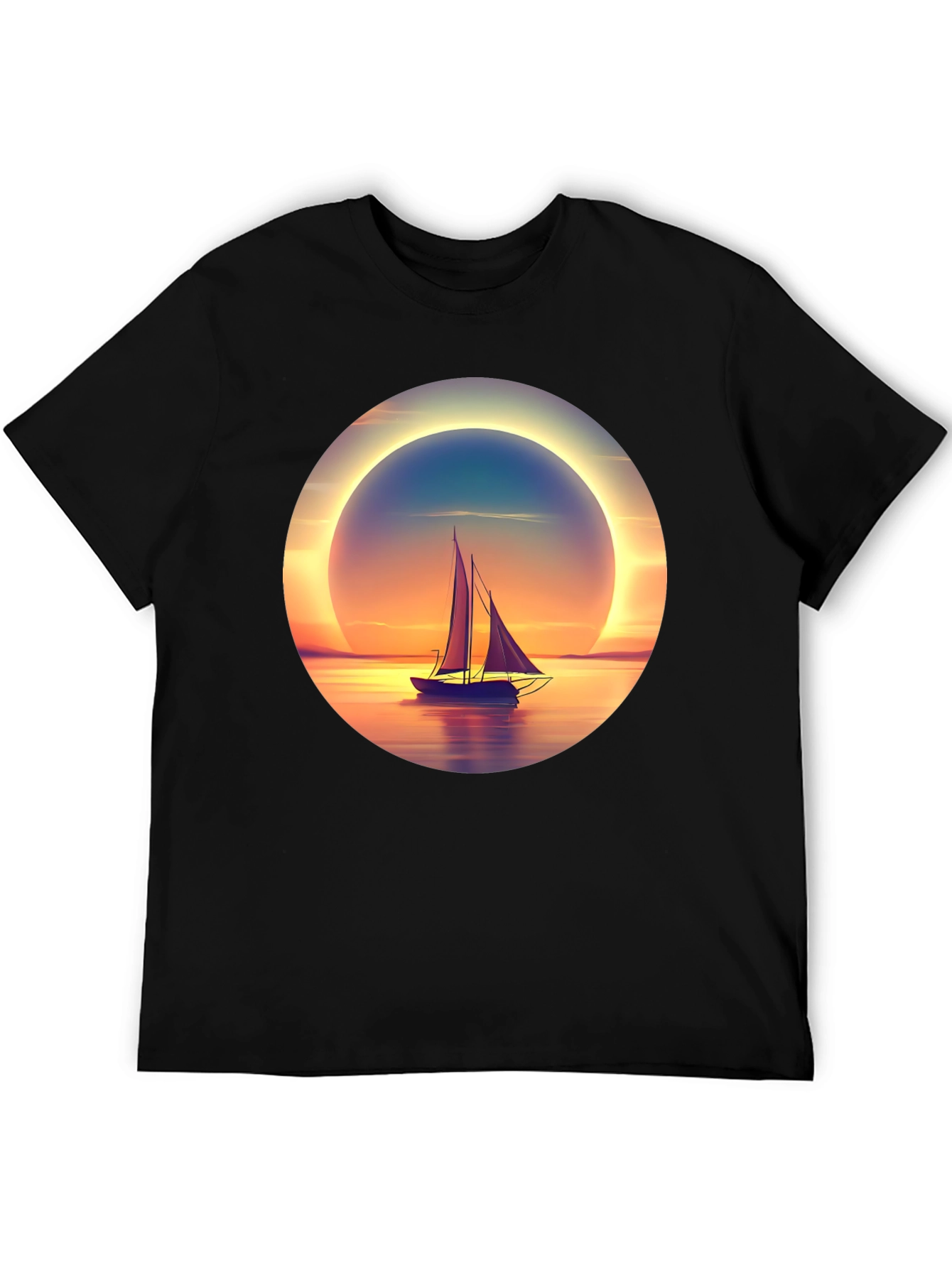 Sunset Sailboat Graphic Tee
