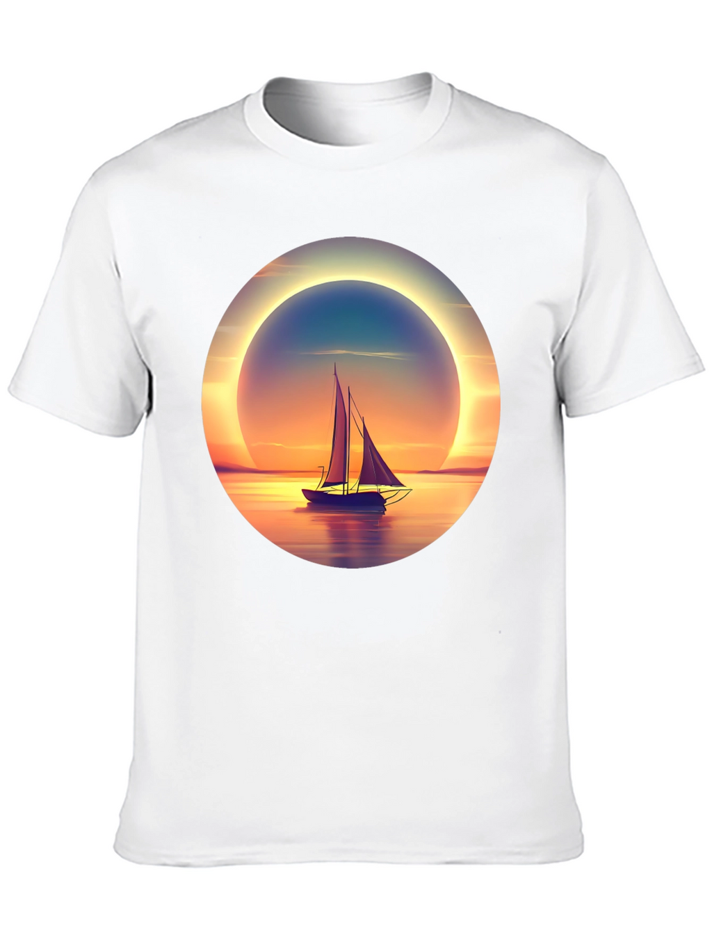 Sunset Sailboat Graphic Tee