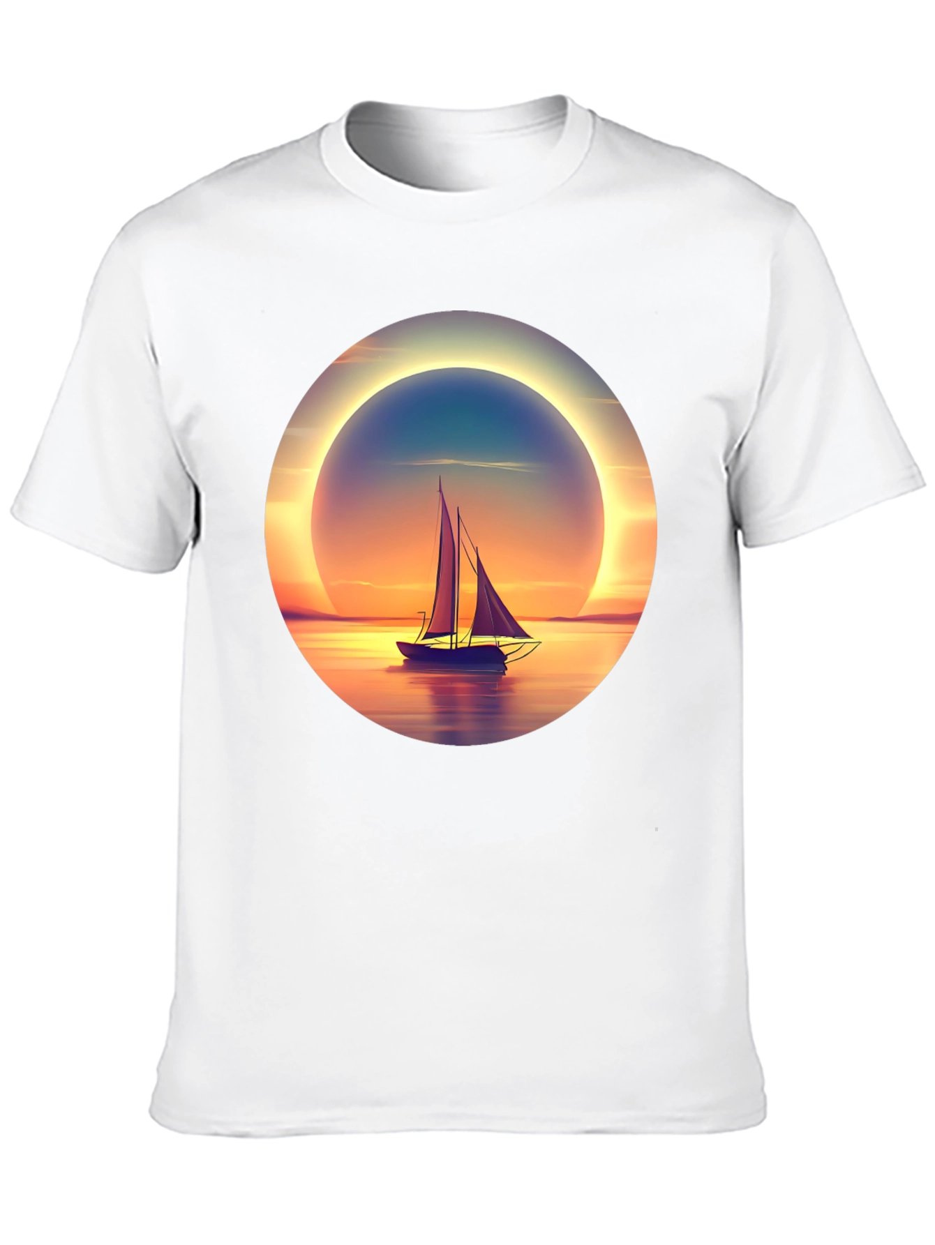 Sunset Sailboat Graphic Tee