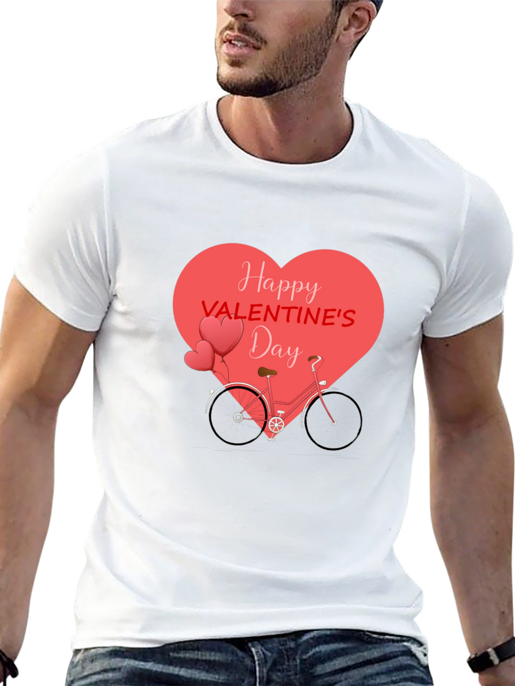 Valentines Day Bicycle Heart T-Shirt