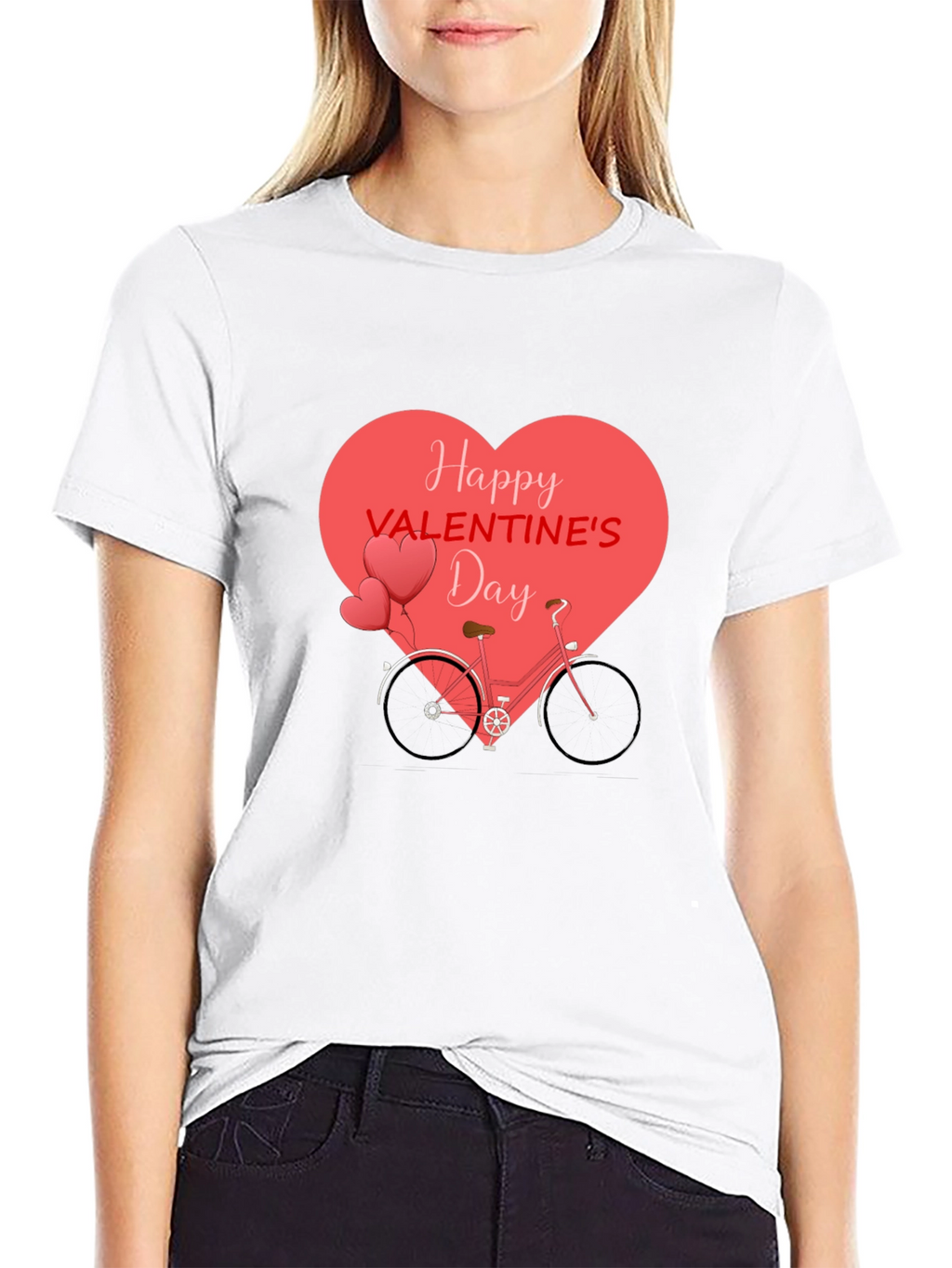 Valentines Day Bicycle Heart T-Shirt