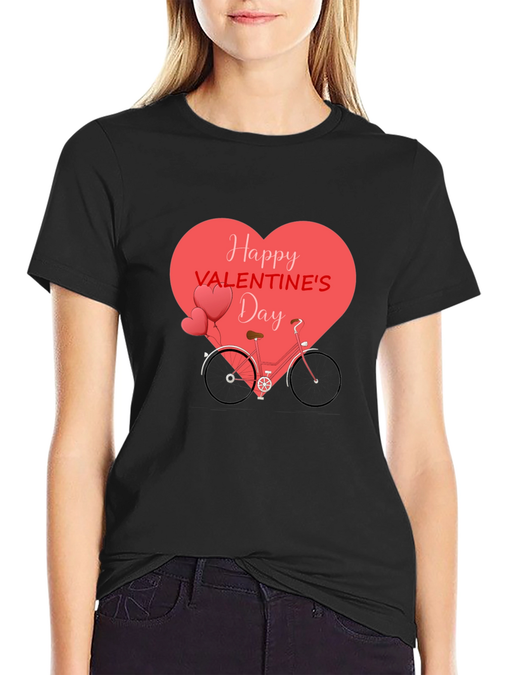 Valentines Day Bicycle Heart T-Shirt