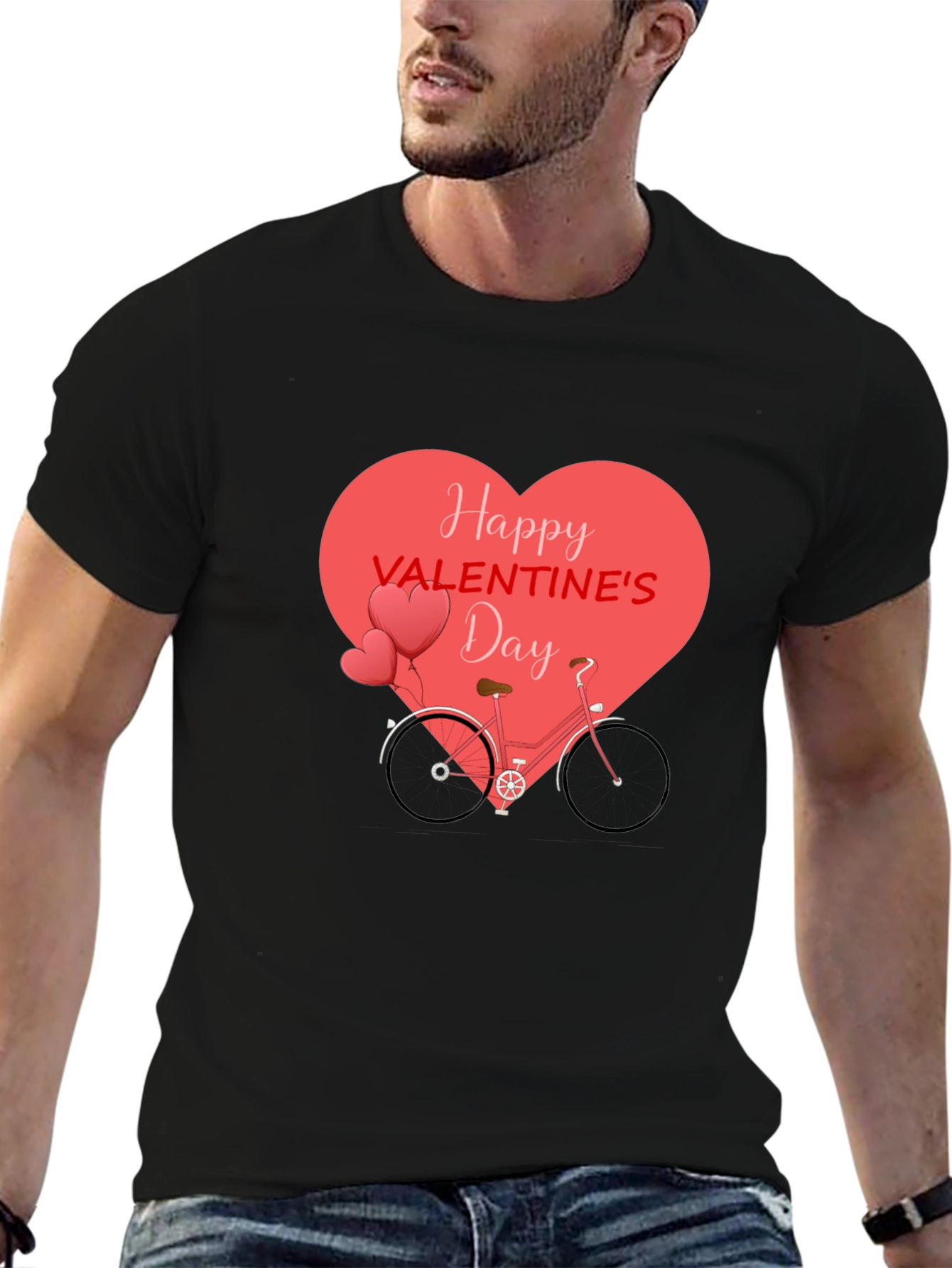Valentines Day Bicycle Heart T-Shirt