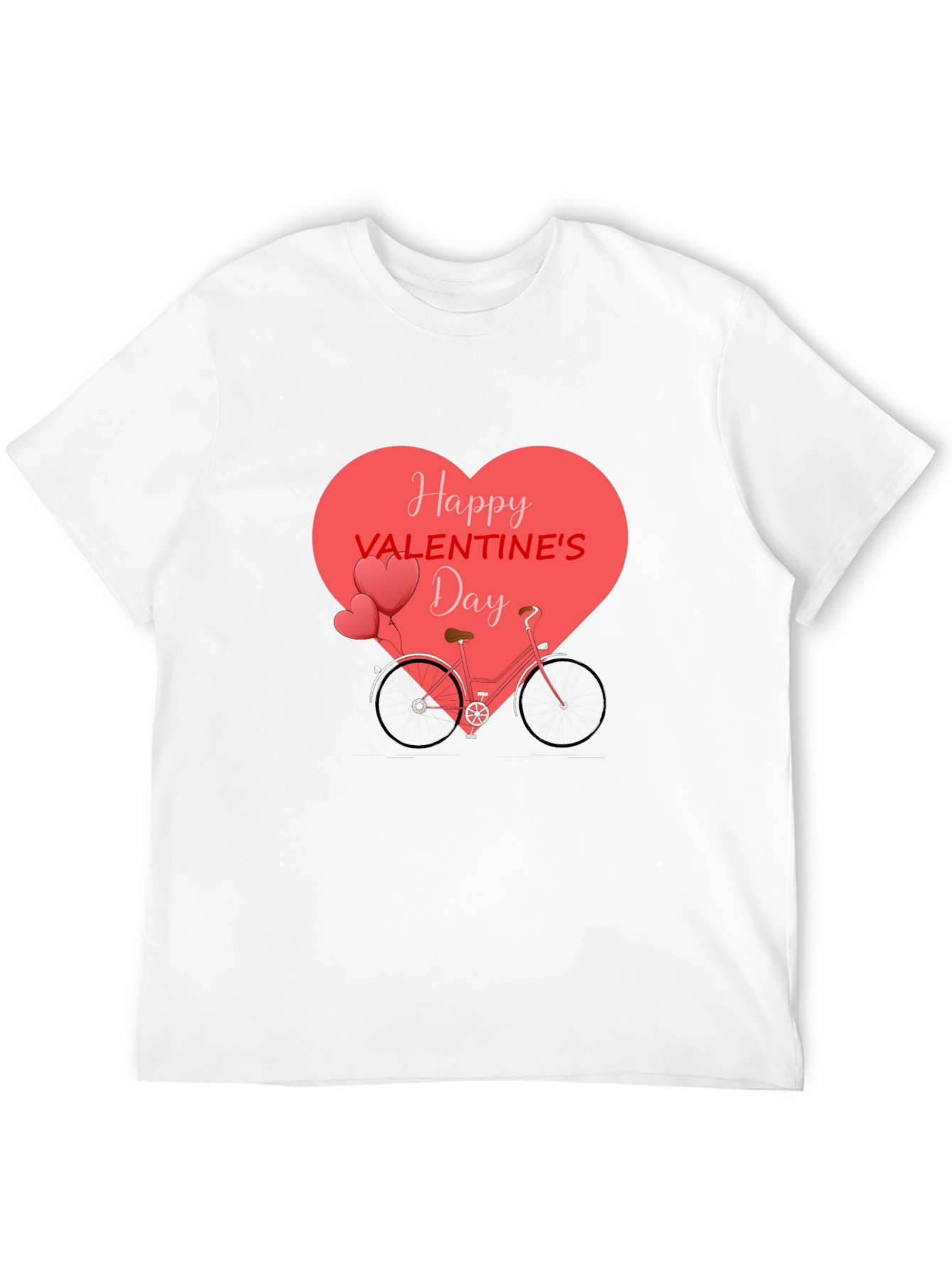 Valentines Day Bicycle Heart T-Shirt