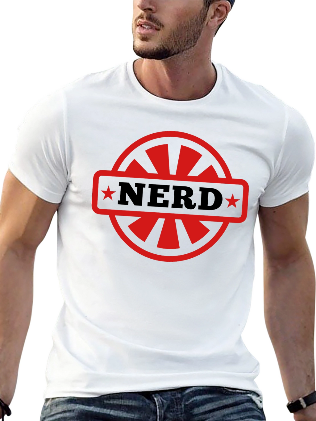 Nerd Emblem Graphic T-Shirt