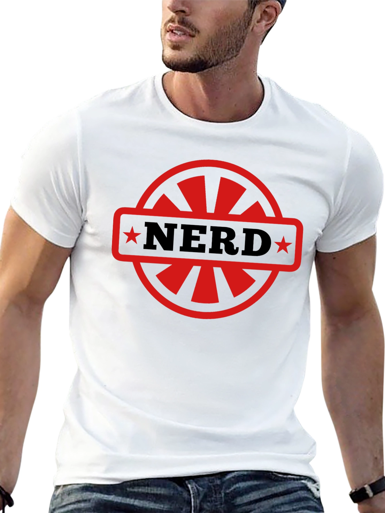 Nerd Emblem Graphic T-Shirt