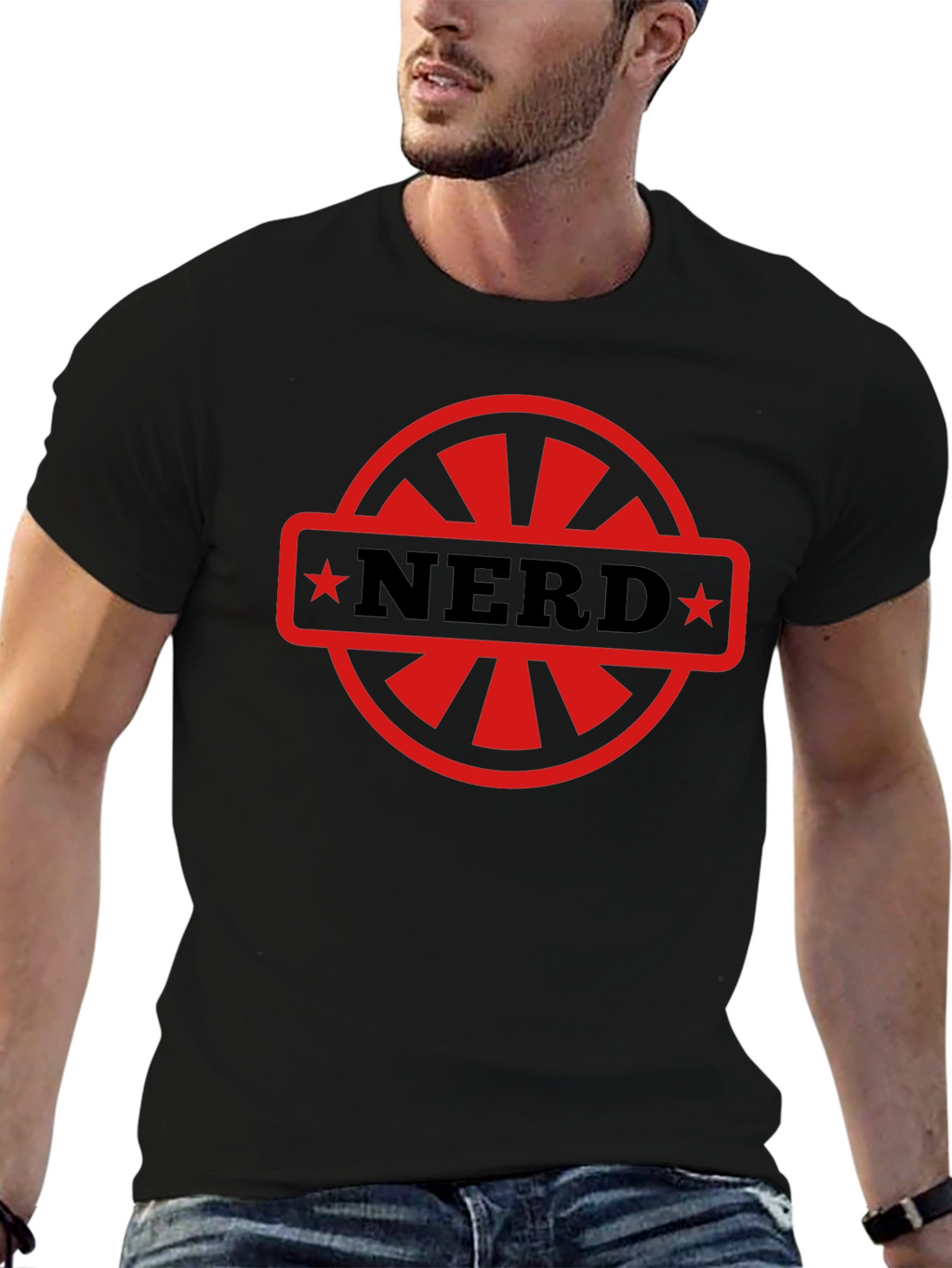 Nerd Emblem Graphic T-Shirt