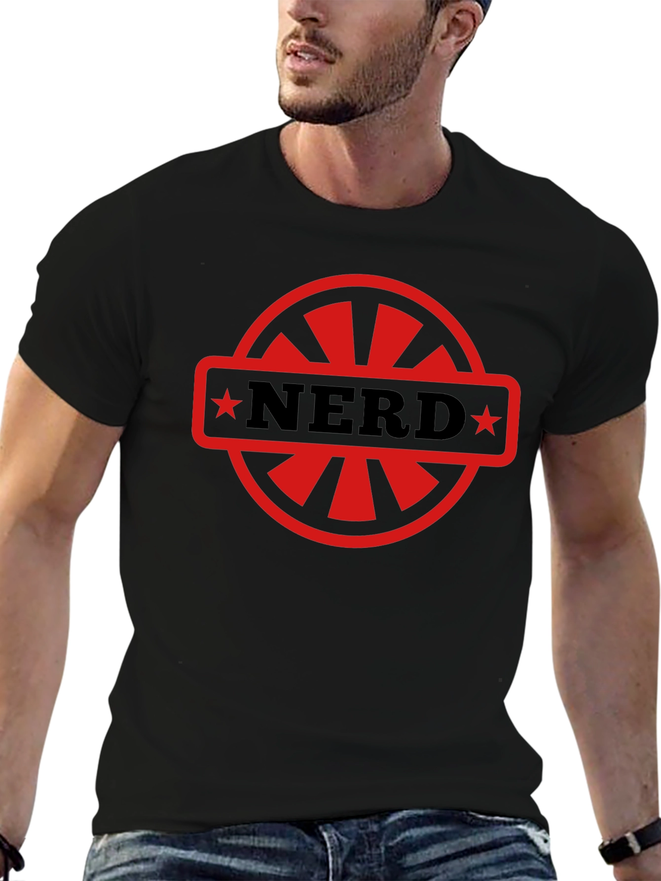 Nerd Emblem Graphic T-Shirt