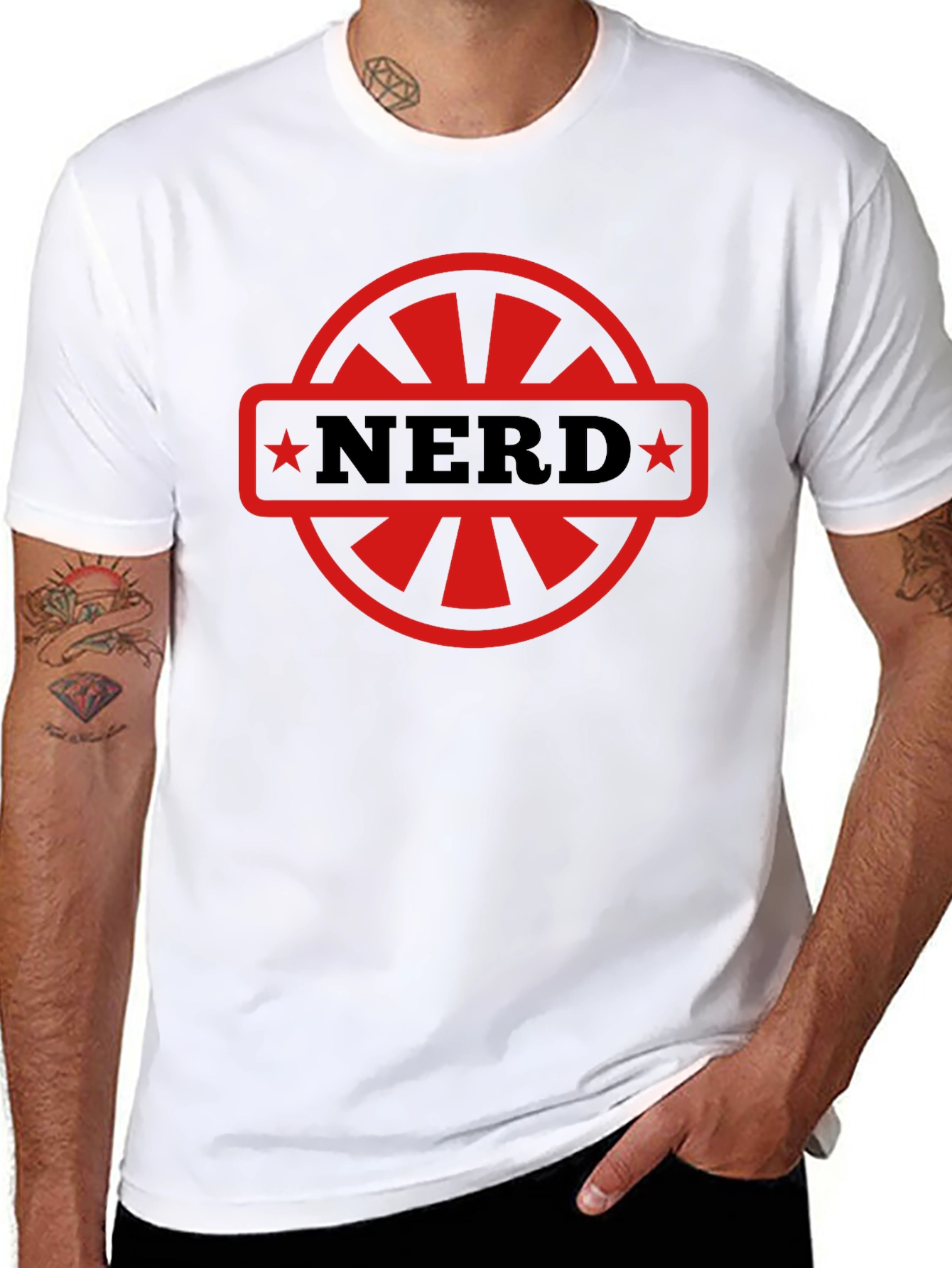 Nerd Emblem Graphic T-Shirt