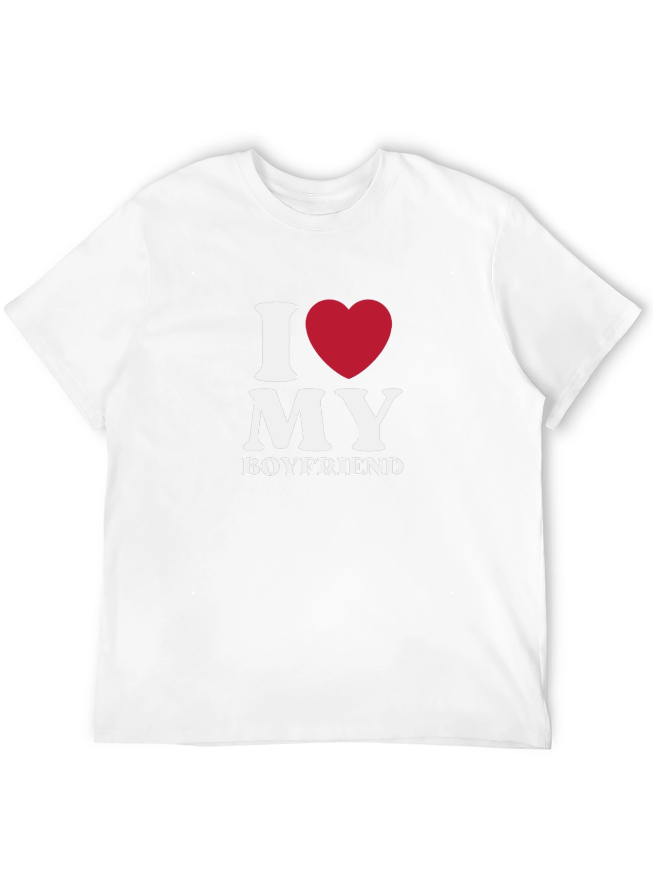 I Heart My Boyfriend T-Shirt - Novelty Graphic Tee