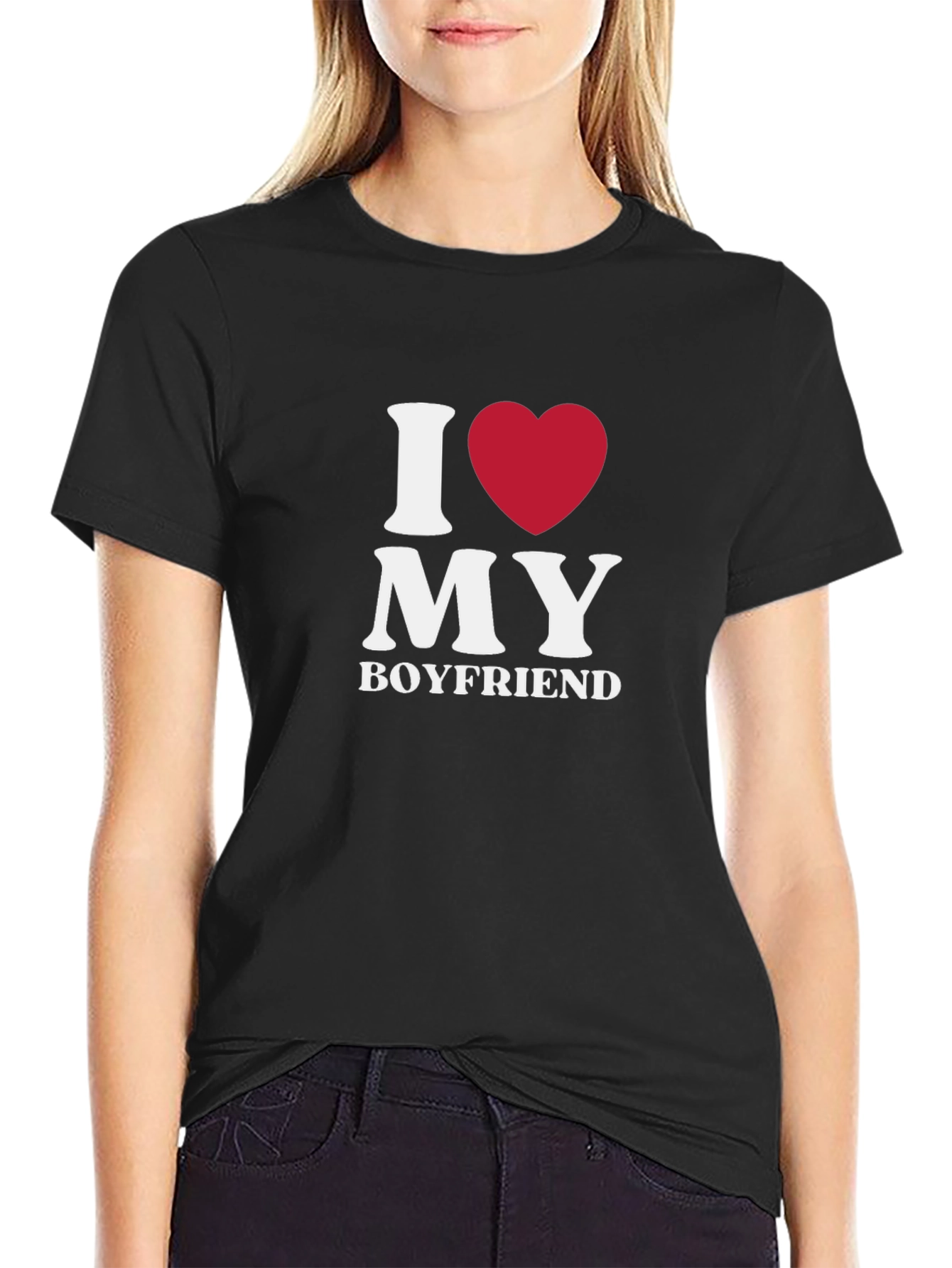 I Heart My Boyfriend T-Shirt - Novelty Graphic Tee
