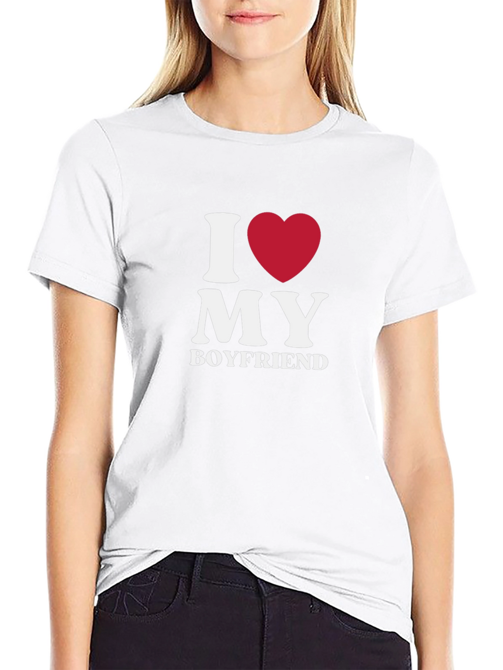 I Heart My Boyfriend T-Shirt - Novelty Graphic Tee