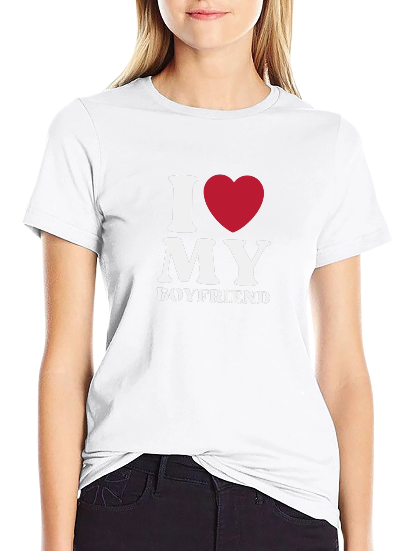 I Heart My Boyfriend T-Shirt - Novelty Graphic Tee