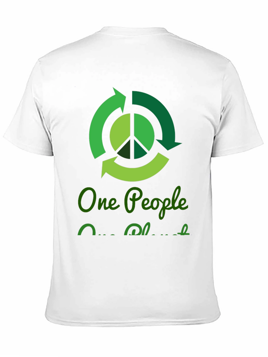 Eco-Friendly One People One Planet Graphic T-Shirt