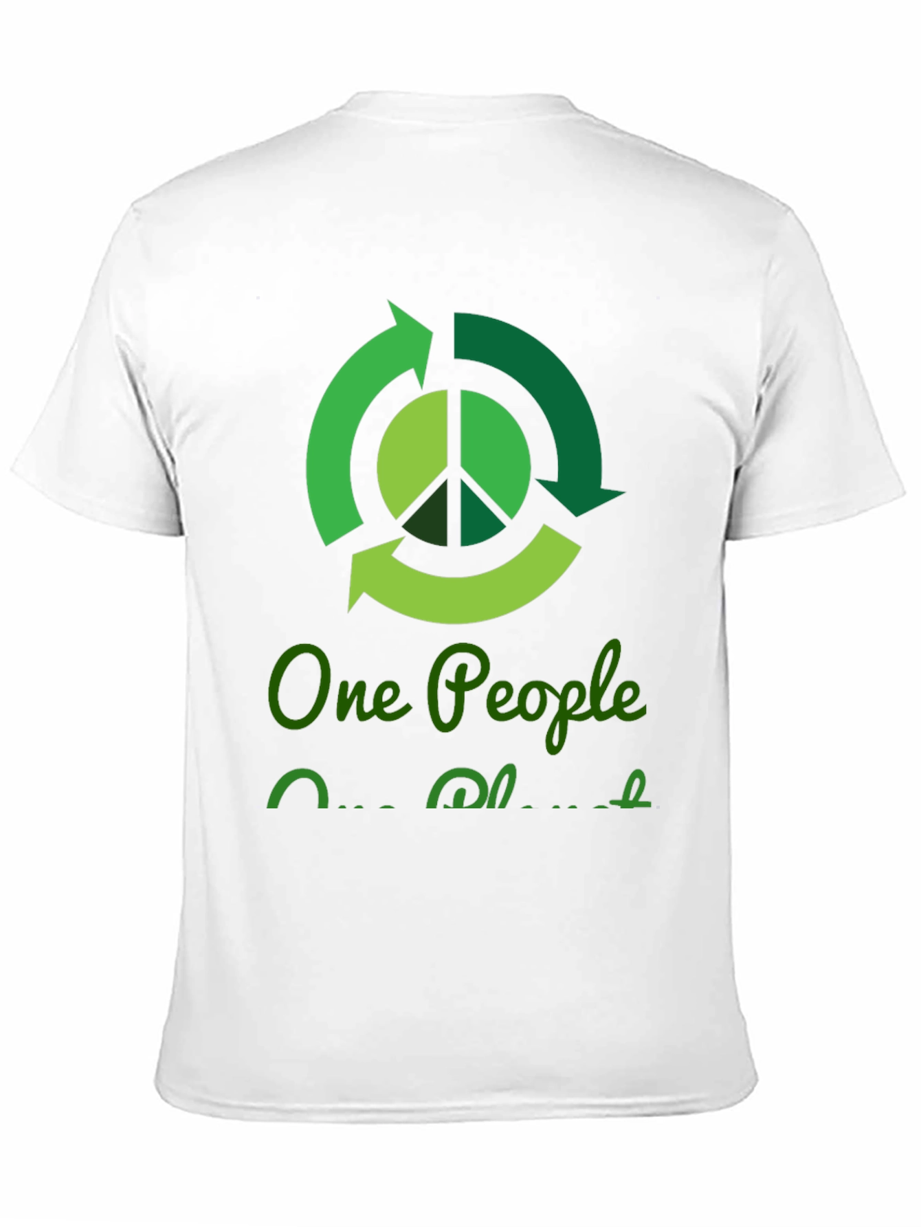 Eco-Friendly One People One Planet Graphic T-Shirt