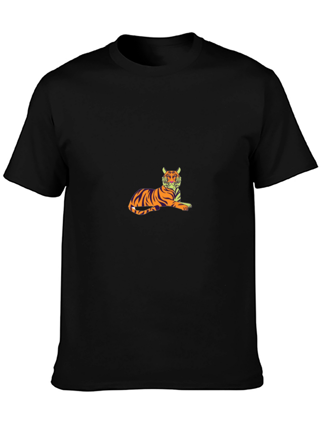 Cool Tiger Graphic Black T-Shirt