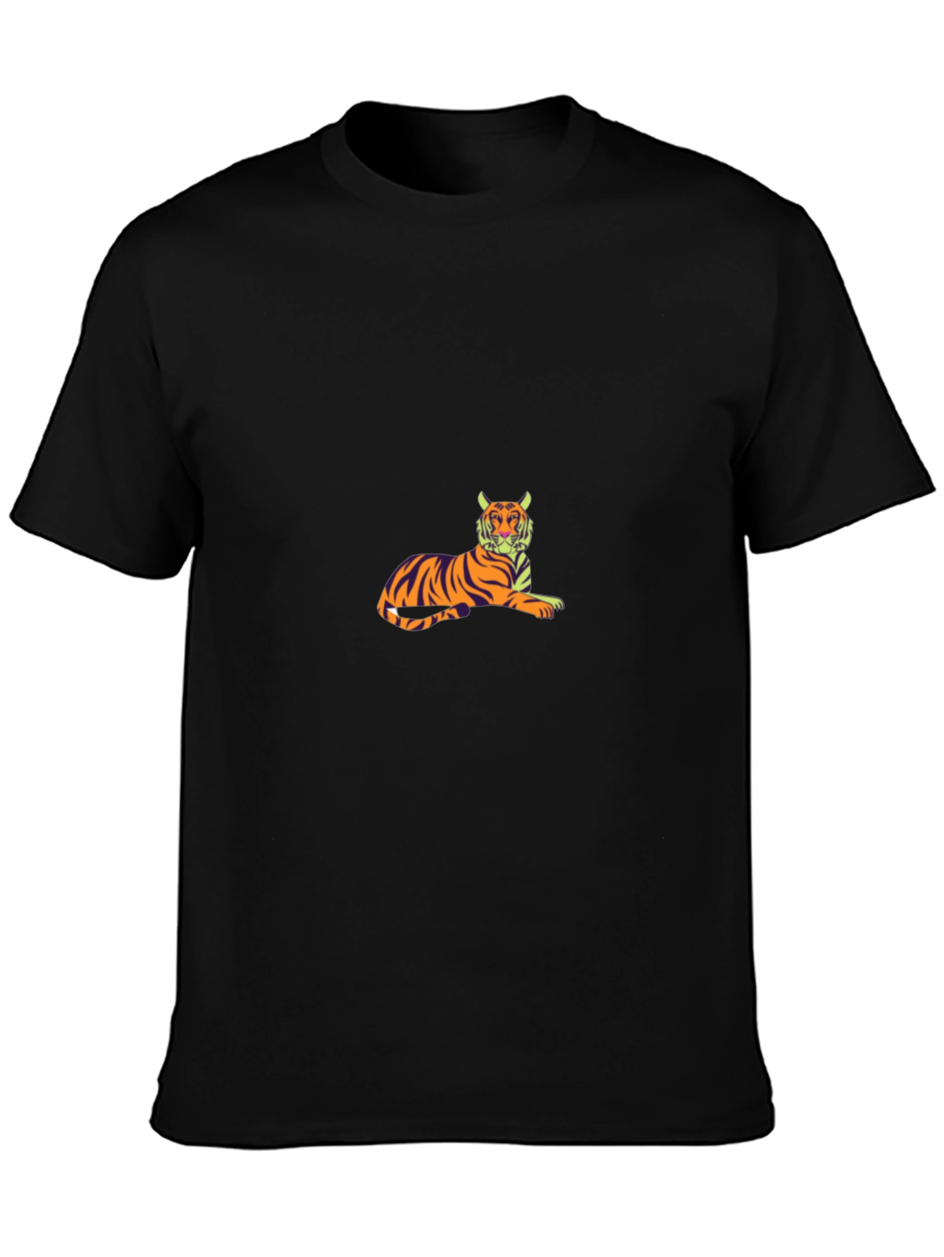 Cool Tiger Graphic Black T-Shirt