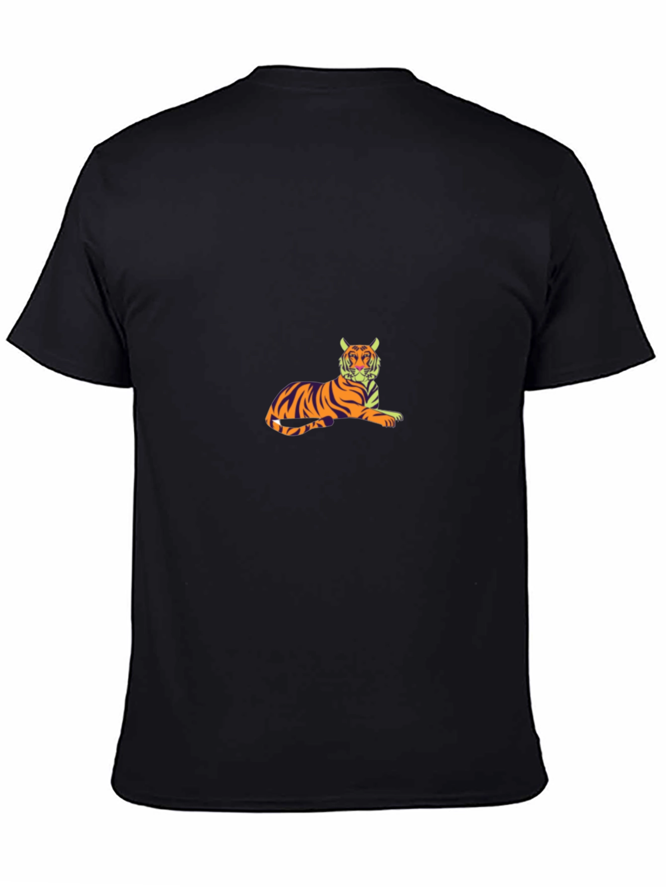 Cool Tiger Graphic Black T-Shirt