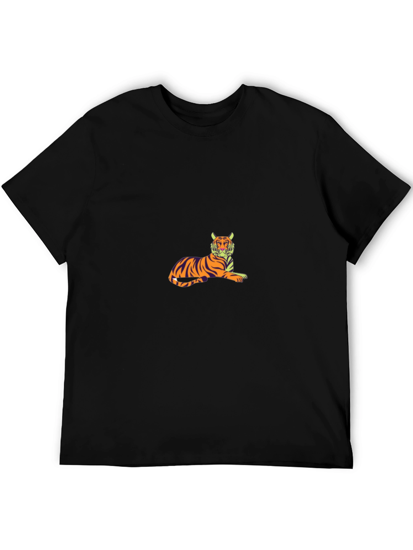 Cool Tiger Graphic Black T-Shirt