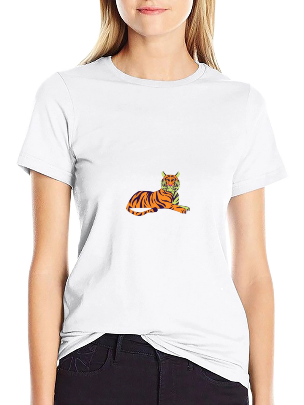 Cool Tiger Graphic Black T-Shirt