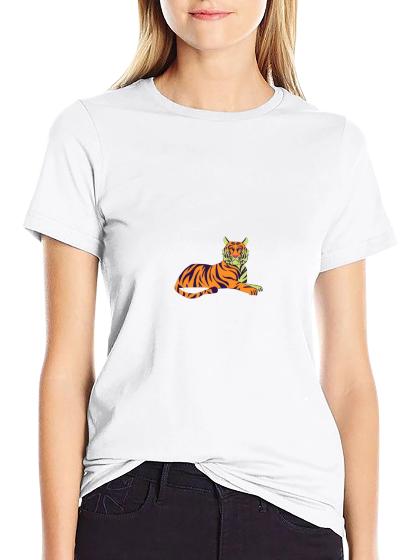Cool Tiger Graphic Black T-Shirt
