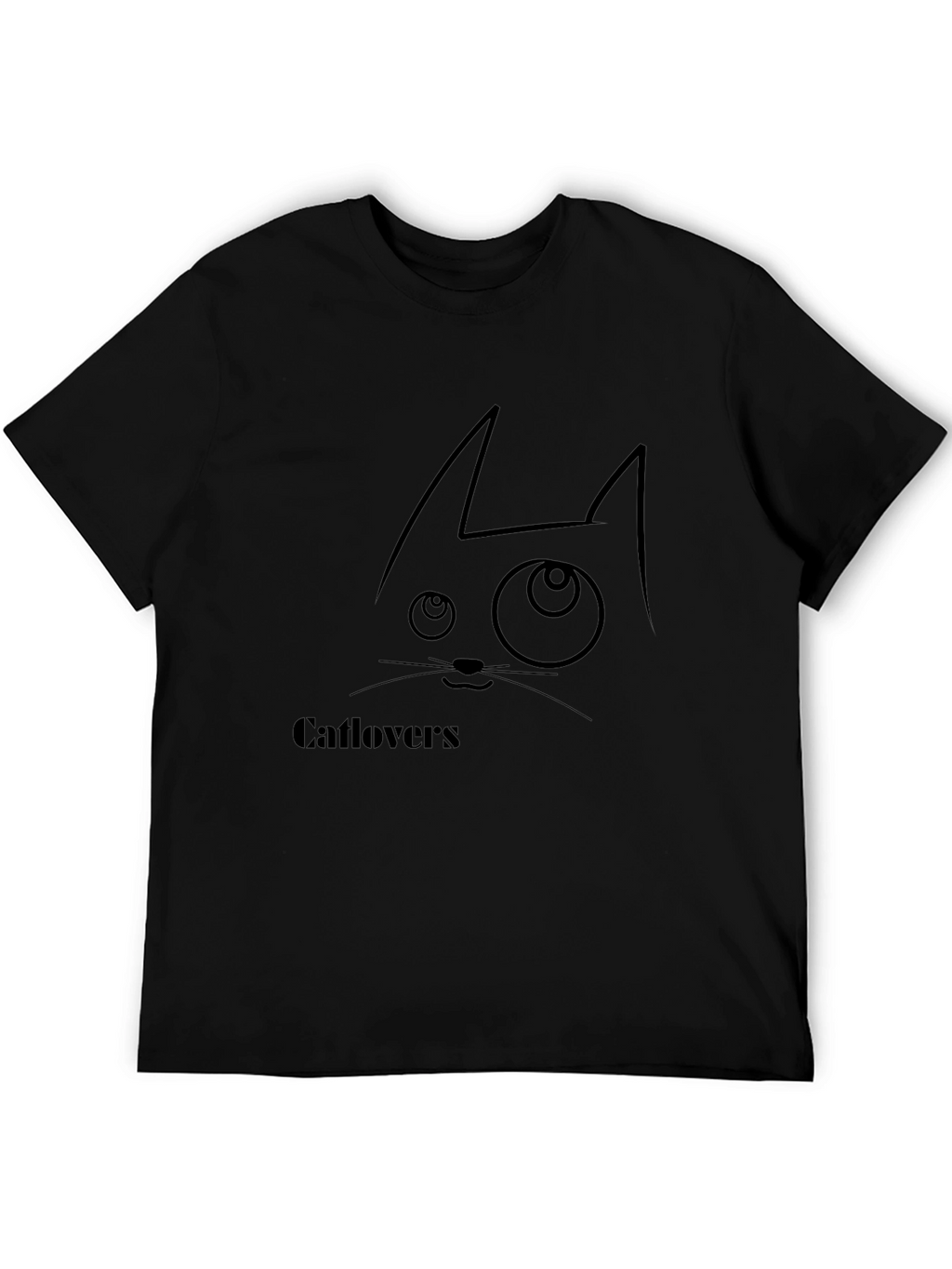 Catlovers Graphic Tee - Black