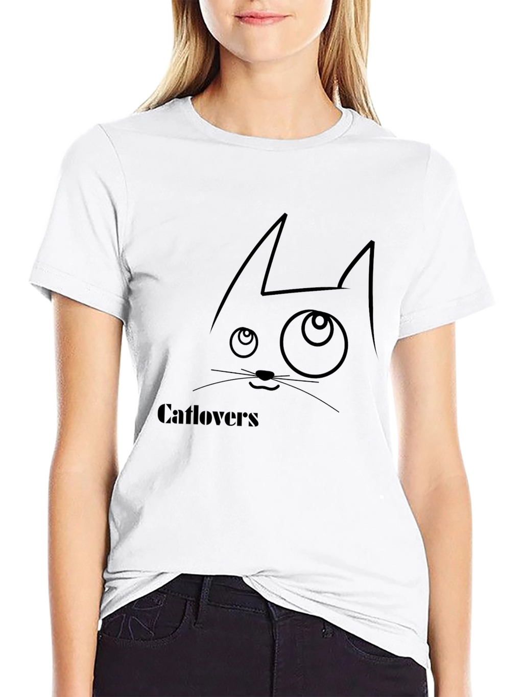 Catlovers Graphic Tee - Black