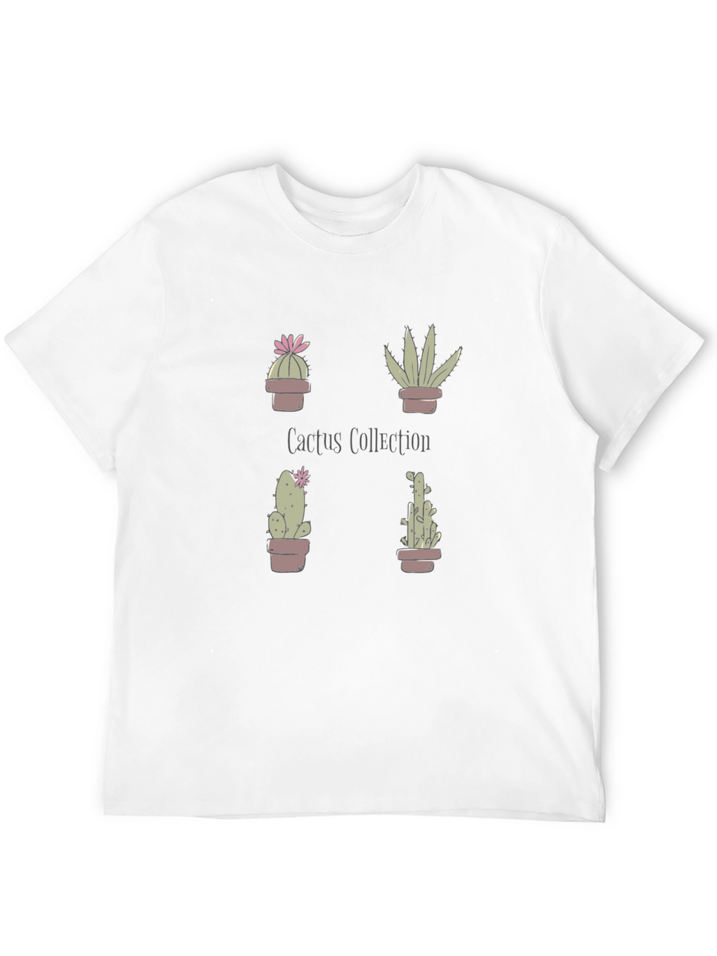 Cactus Collection Graphic Tee - Black