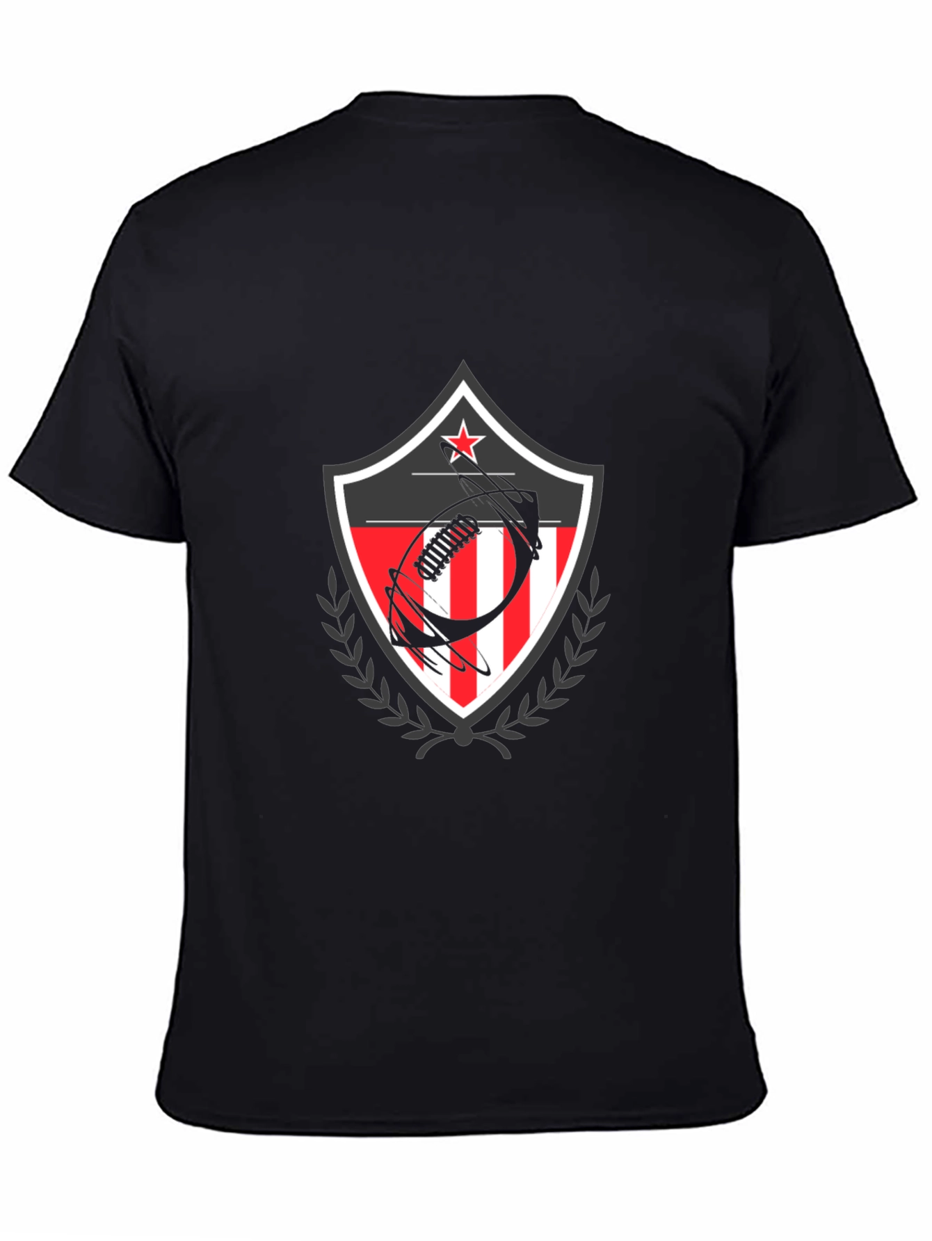 Patriotic Football Shield Graphic T-Shirt
