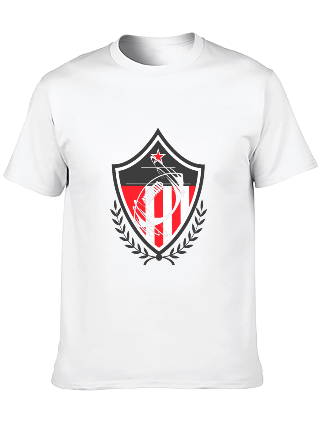 Patriotic Football Shield Graphic T-Shirt
