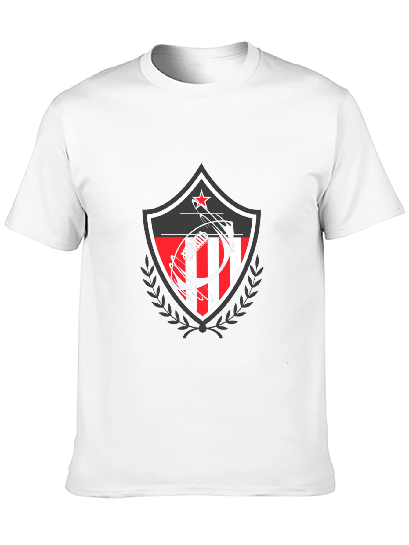 Patriotic Football Shield Graphic T-Shirt