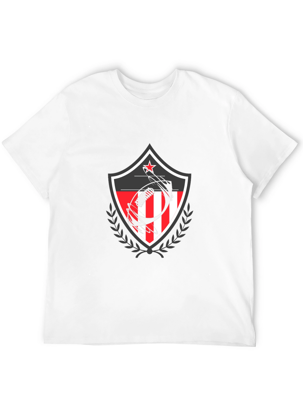 Patriotic Football Shield Graphic T-Shirt