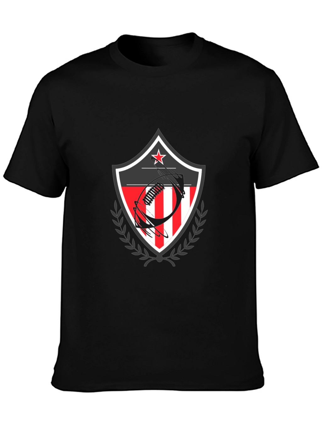 Patriotic Football Shield Graphic T-Shirt