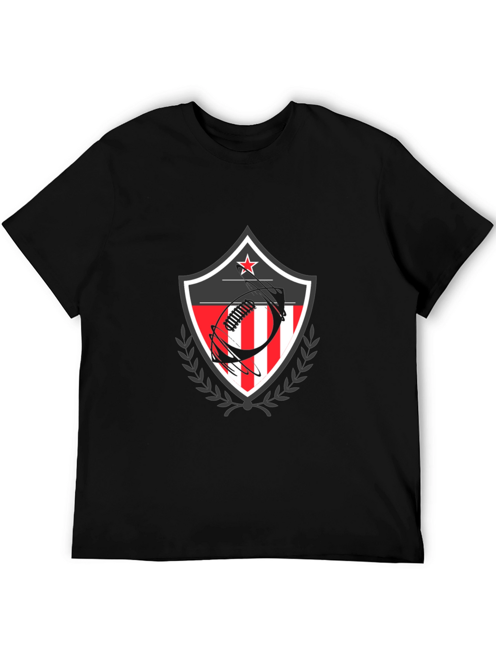 Patriotic Football Shield Graphic T-Shirt