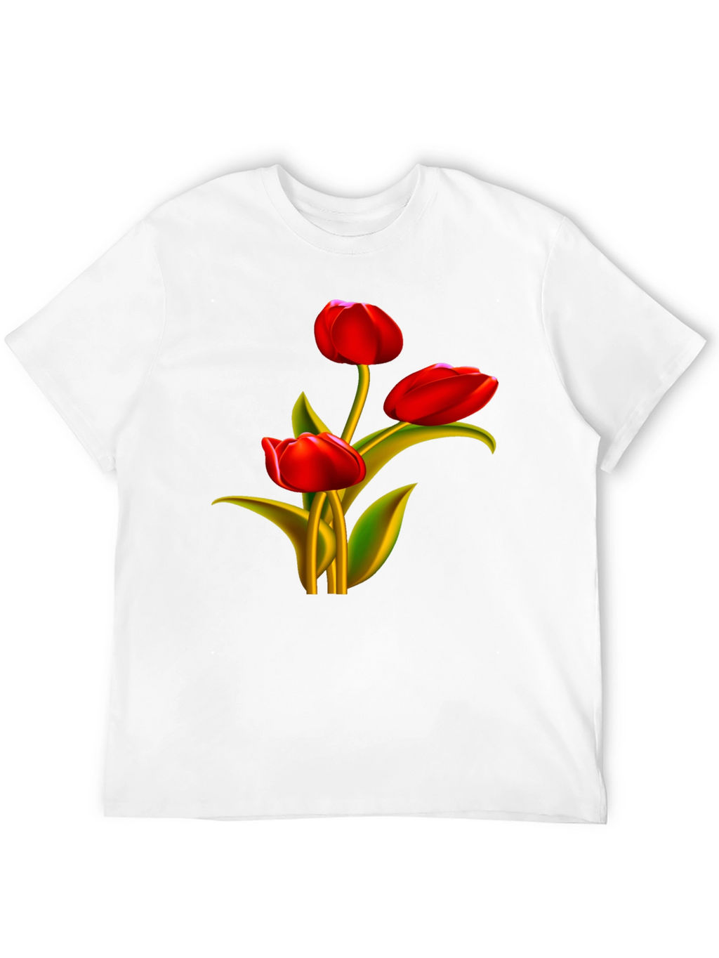 Tulip Graphic Black T-Shirt