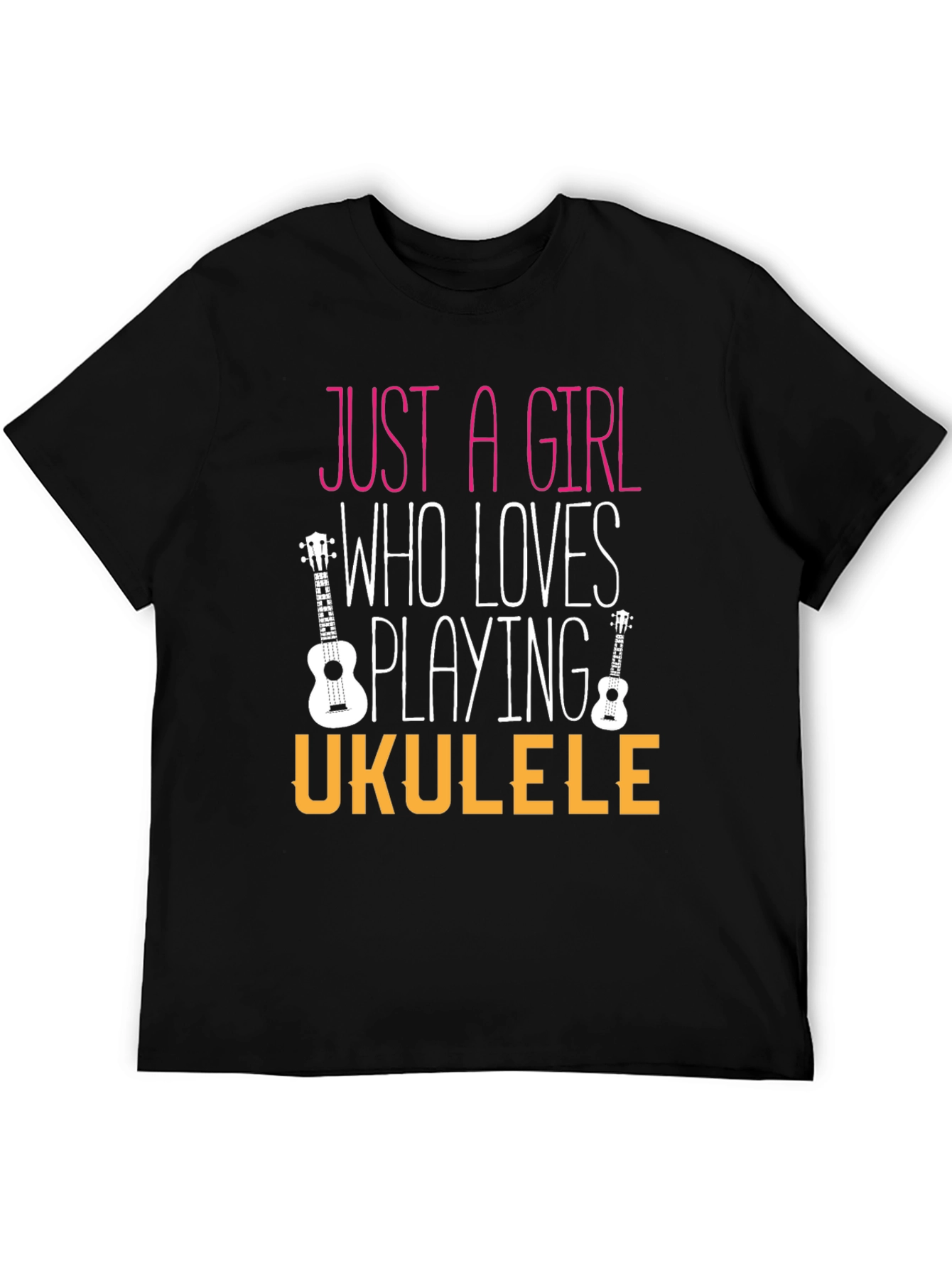 Just a Girl Who Loves Playing Ukulele T-Shirt