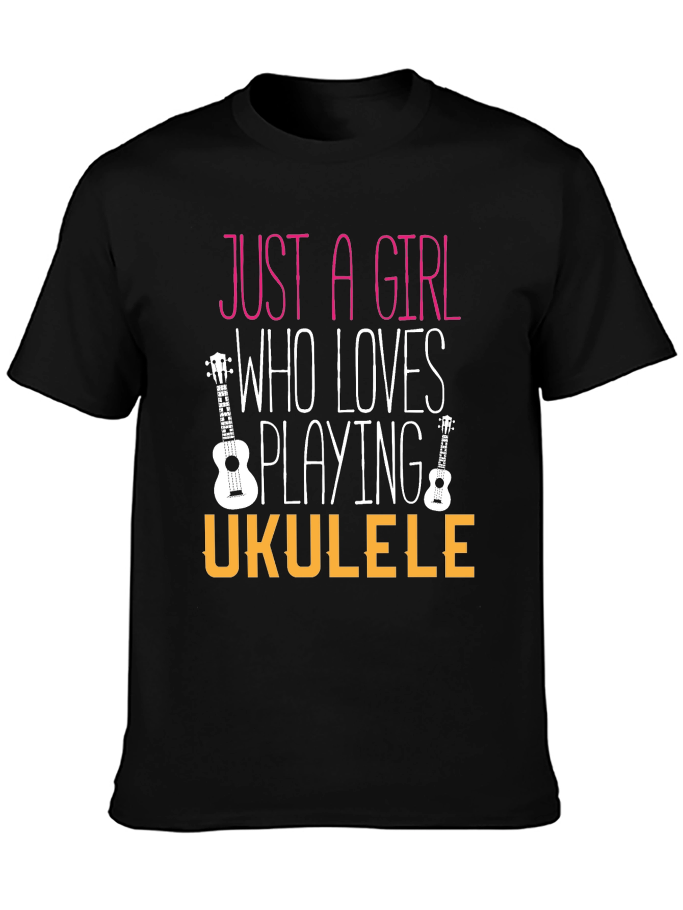 Just a Girl Who Loves Playing Ukulele T-Shirt