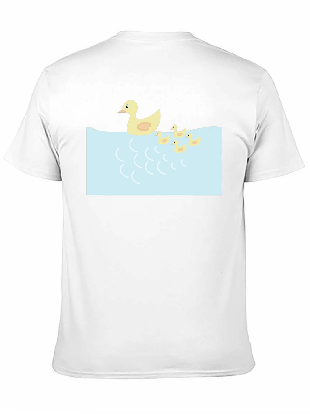 Duck Family Graphic Tee - Casual Black T-Shirt