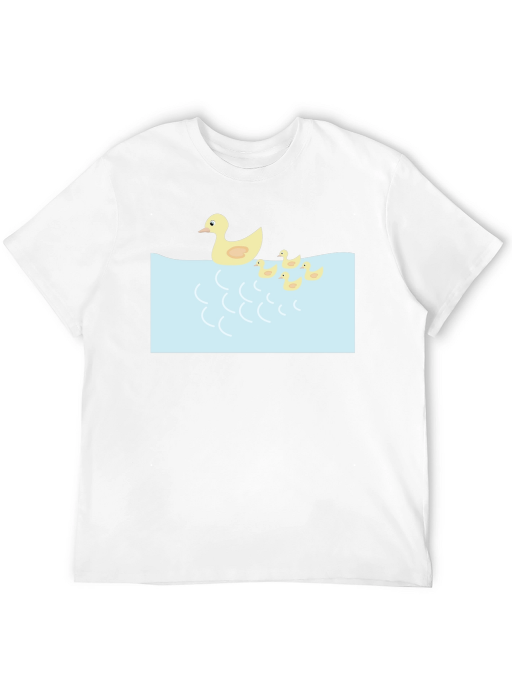 Duck Family Graphic Tee - Casual Black T-Shirt